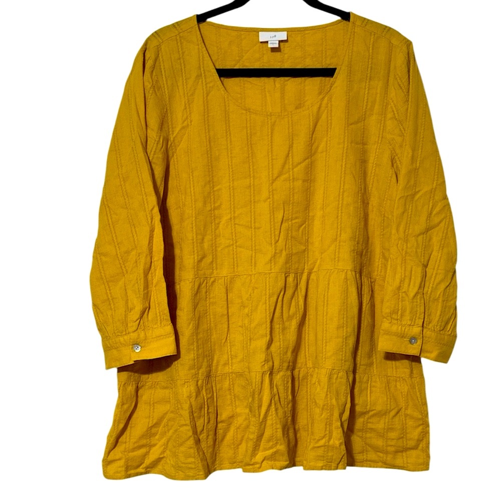 J. Jill Mustard Yellow Tunic Top